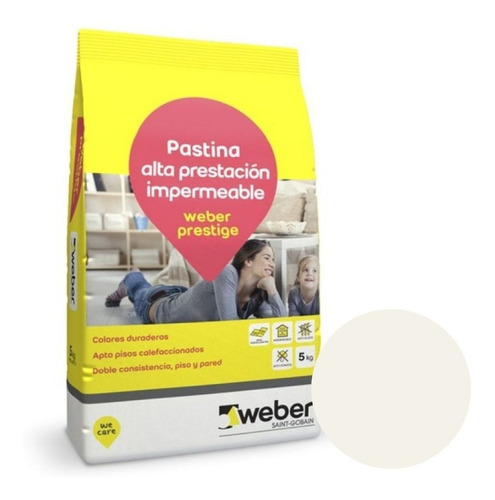 Pastina Weber Prestige X 5kg Perlato Porcelanatos