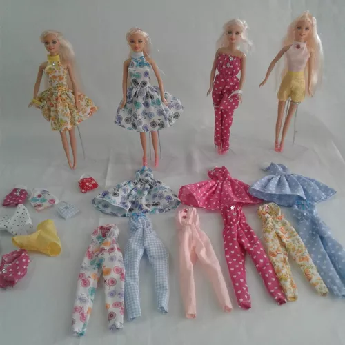 Roupas Rupinhas Para Boneca Barbie Kit Com 10 Peças
