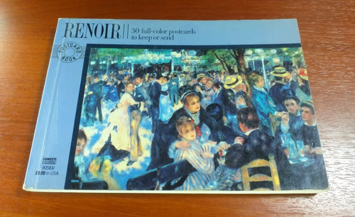 Antiguo Postcard Book De Renoir Con 30 Postales En Blanco