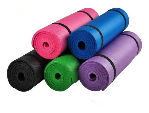 Alfombra Yoga Mat 1cm Colchoneta +cinta Yoga Pilates Sportex
