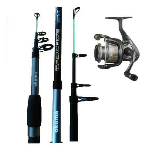 Combo Caña Okuma Telescópica 3 Mts + Reel + Tanza Bentancor 