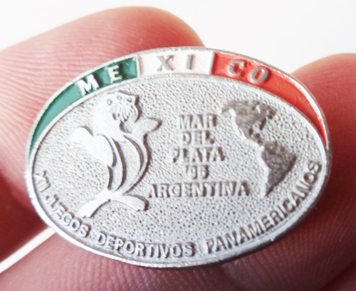 Pin Antiguo Deporte Mar Del Plata Juego Panamericanos Mexico