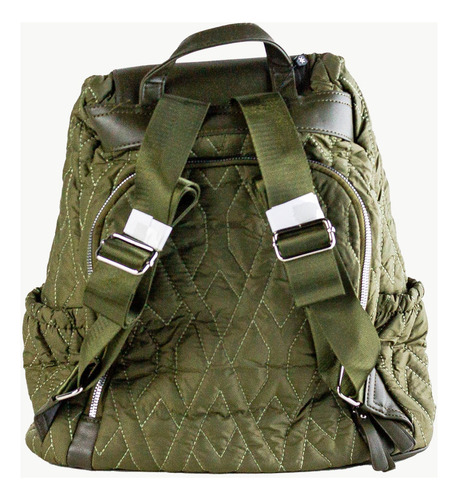Mochila Amayra 67c26692 Matelasse Urbana Reforzada Mujer Color Verde Diseño De La Tela Liso