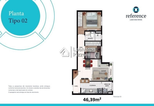 Imagem 14 de 15 de Reference Lago Dos Patos 51,20m2 2 Dorm. 1 Suíte Com Terraço - Apartamento A Venda No Bairro Jardim Bela Vista - Guarulhos, Sp - Reference-lago-patos-5120