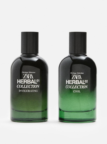 Perfume Zara Herbal Collection 01 + 02 Set 2 X 100ml Hombre