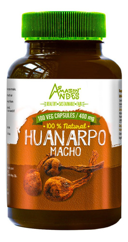 Huanarpo Macho Puro 100 Cápsulas Veganas De 400 Mg. 