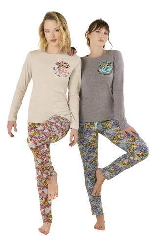 Pijama Mujer So Wild T. S-xl So Pink Art 11615