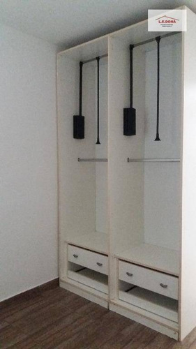 Imagem 15 de 22 de Apartamento Com 3 Dormitórios Para Alugar, 65 M² Por R$ 1.500,00/mês - Jaguaré - São Paulo/sp - Ap1621