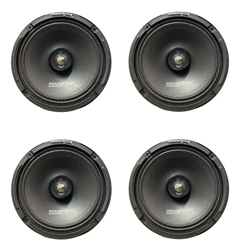 Kit 4 Alto Falantes Power Vox 6'' Evolution Mb300 150w Rms