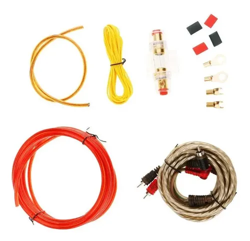 Kit De Cableado Para Amplificador De Auto 10GA – Instalación Completa Con Fusible, Audio Y Tierra Para Subwoofer