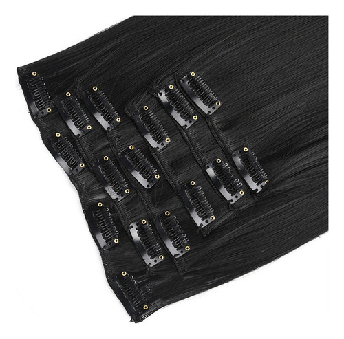 Extensiones De Cabello Largo Con Clip Para Toda La Cabeza, P
