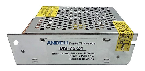 Fonte De Alimentação Ms-75-24 Saída 24v - 3,1a