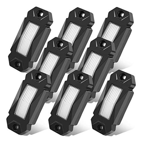 Ledmircy R2 White Led Rock Lights 8pcs For Je-ep Trucks Off