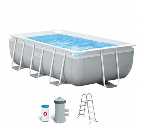 Piscina 3.539 Litros Com Bomba Filtrante 220v E Escada Intex