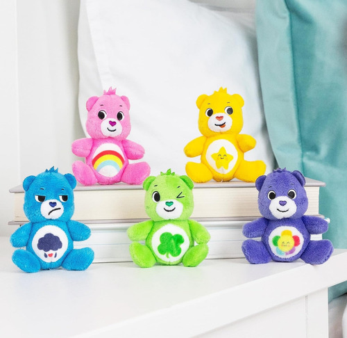 Ositos Cariñositos Micro Peluches 3 Pulgadas Pack De 5 Blanco