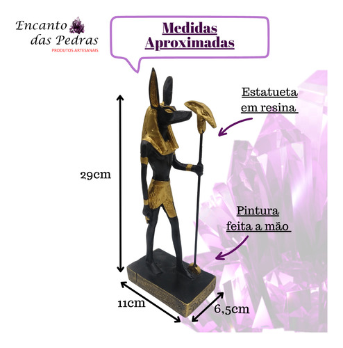 Anúbis Em Pé 29cm