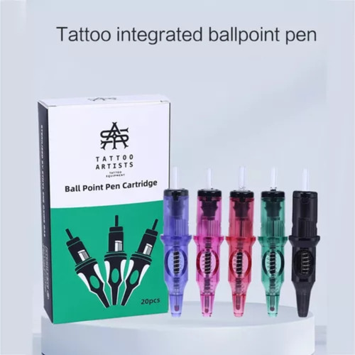 Cartuchos Para Tatuar De Práctica Punta De Bolígrafo 20 Pzas