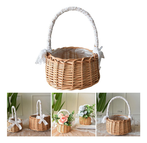 De Almacenamiento De Ratán Para Flores Decorativas Para