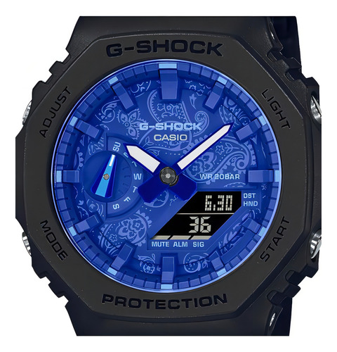 Reloj Casio G-shock Ga-2100 Para Caballero Color De La Correa Negro