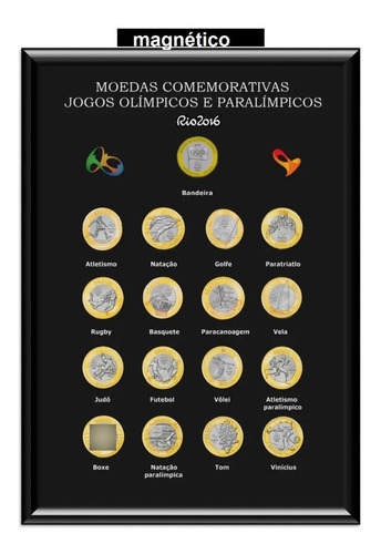 Quadro Magnético Porta Moedas Das Olimpiadas