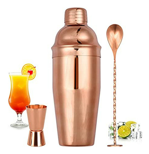 Set Coctelera Profesional 6 Piezas 25 Oz - Con Vaso Medidor 