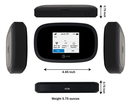 At&t Wireless Hotspot Wifi Device 4g Lte Mifi 8000 | Global