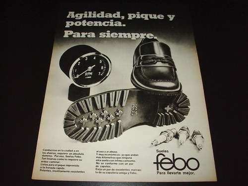 (pb090) Publicidad Clipping Suelas Febo * 1973