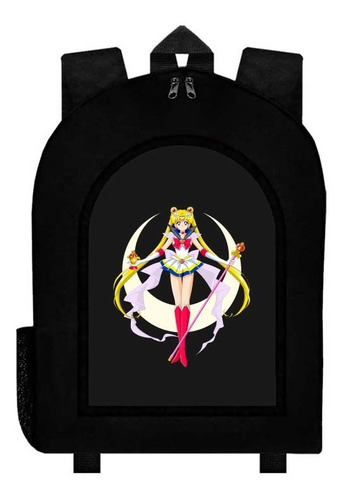 Mochila Negra Sailor Moon A289