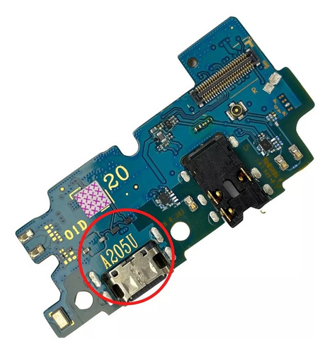 Placa De Carga Pin Carga Jack Compatible Samsung A20 A205u