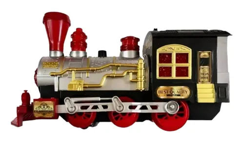 comprar Tren Clásico Eléctrico Vagón Simulador De Vapor Luz Pista 