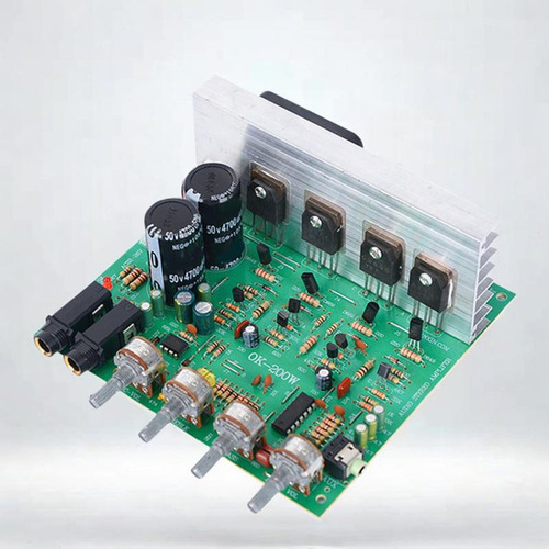 Placa Amplificadora Entrada De Micrófono 2.0 Canales Para