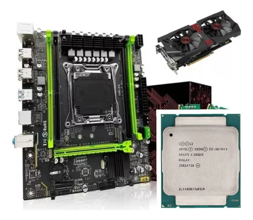 Combo Gaming Xeon E5 2670 V3 Ddr4 16gb R9 380 4gb 