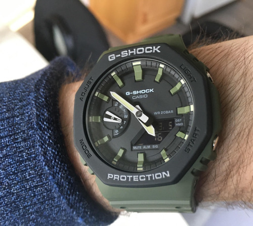 Relogio Casio G-shock Oak Verde Ga-2110su-3adr Original