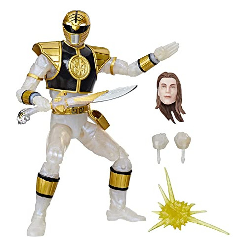 Figura White Ranger Metálica 6  Power Rangers