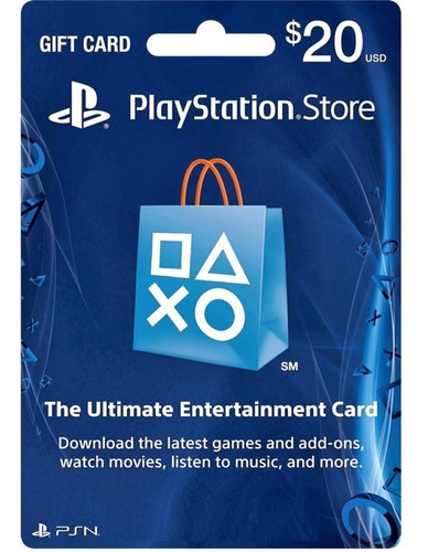 Tarjeta Psn 20 Usd Playstation Gift Card Ps4 Ps3 Disponible