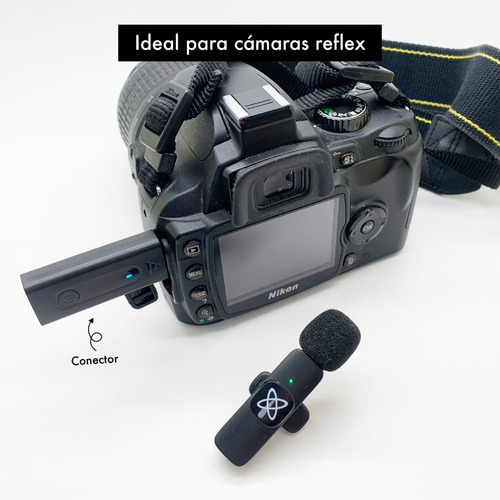 Microfono Corbatero Inalambrico 3.5mm Periodista Camara Celu