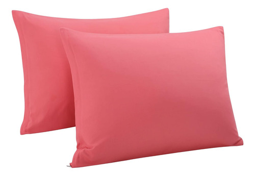 Fundas De Almohada 100% Algodón Egipcio, Rosas, 2 Piezas