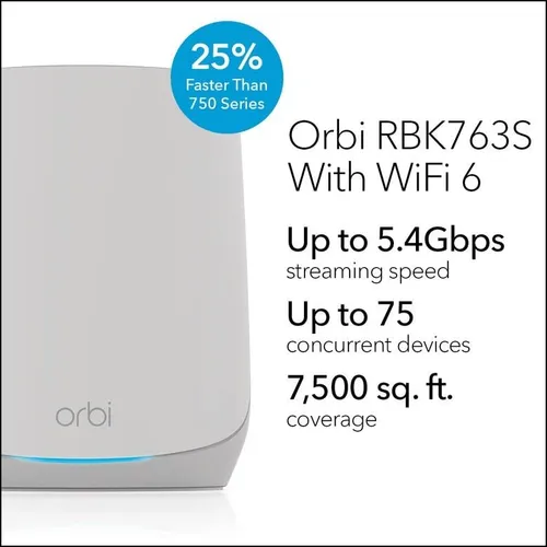 Sistema Netgear Orbi Wifi 6 Mesh - Ax5400