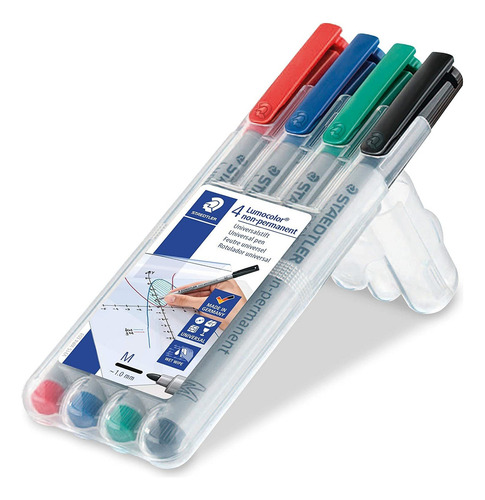 Marcador Rotulador Staedtler Borrado En Humedo 4-pack