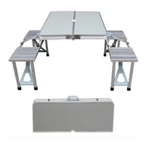 Comprar Mesa Plegable Sillas Aluminio Portatil Maleta Camping Mesa !
