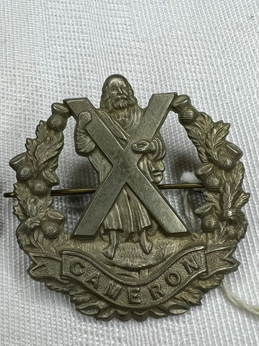 Insignia Británica Cameron Original Primera Guerra