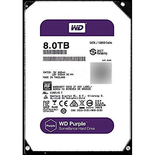Wd Purple 8tb Vigilancia Disco Duro - 5400 Rpm Clase Sata 6