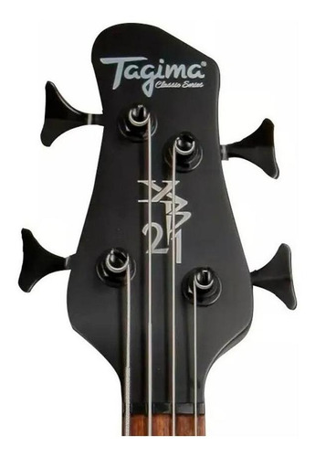 Kit Baixo Tagima Xb21 Laranja Caixa Amplificador Borne