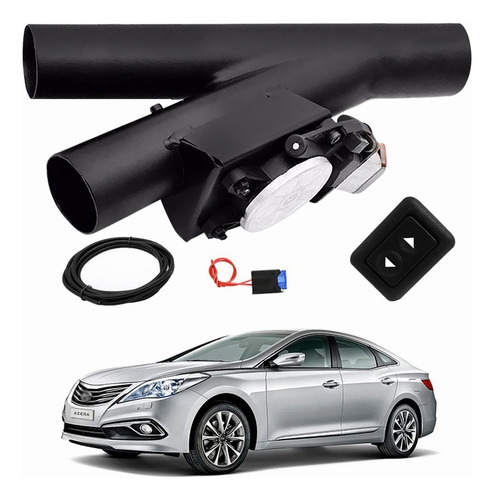 Difusor Escapamento Universal Carbono Botão Hyundai Azera