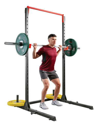 Sunny Health & Fitness Essential Adjustable Power Rack Squat