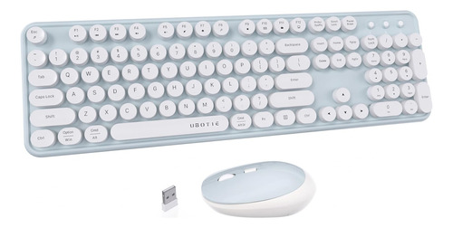 Ubotie, Combinación De Teclado Y Mouse Inalámbricos Colorido