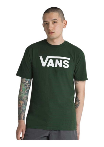 Remera Vans Modelo Classic Verde Pino Nueva Colección