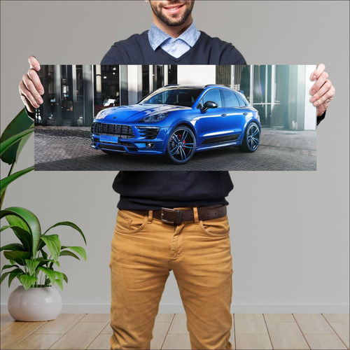 Cuadro 30x80cm Auto 2014 Porsche Macan By Techar 869