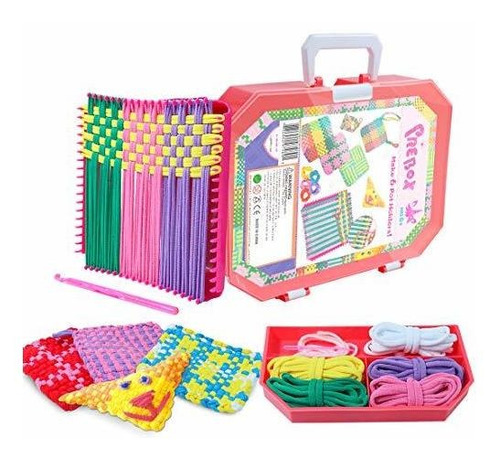 Kit Telar Tejer Potholder Loops 7 Niños Y Adultos