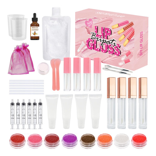 Bripati Kit De Fabricacion De Brillo De Labios, Kit De 46 Pi